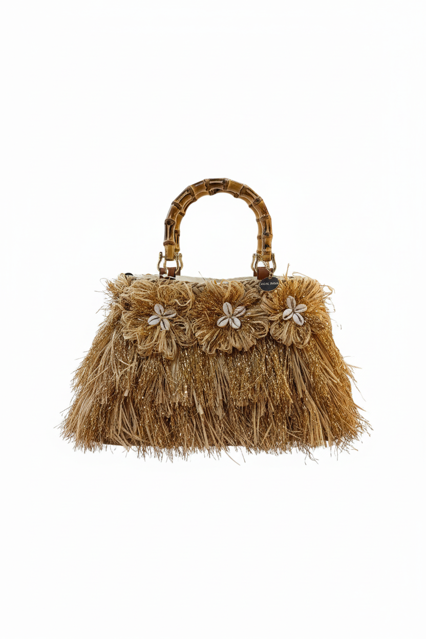 korilaukku, jossa paljon koristeita.