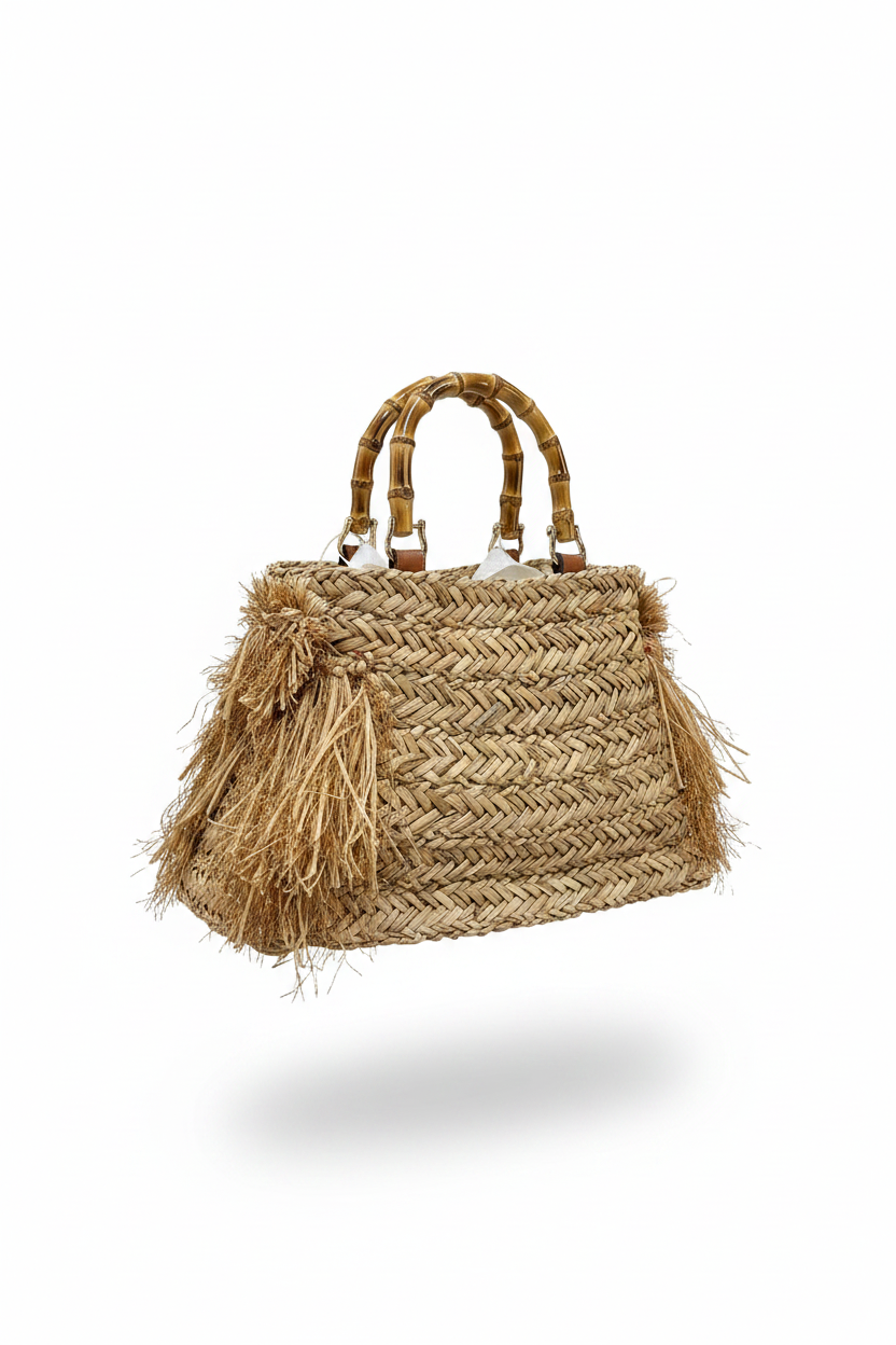 korilaukku, jossa paljon koristeita.